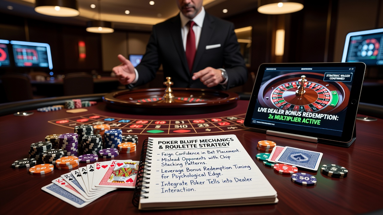 Strategic roulette wagering during live dealer bonus redemption