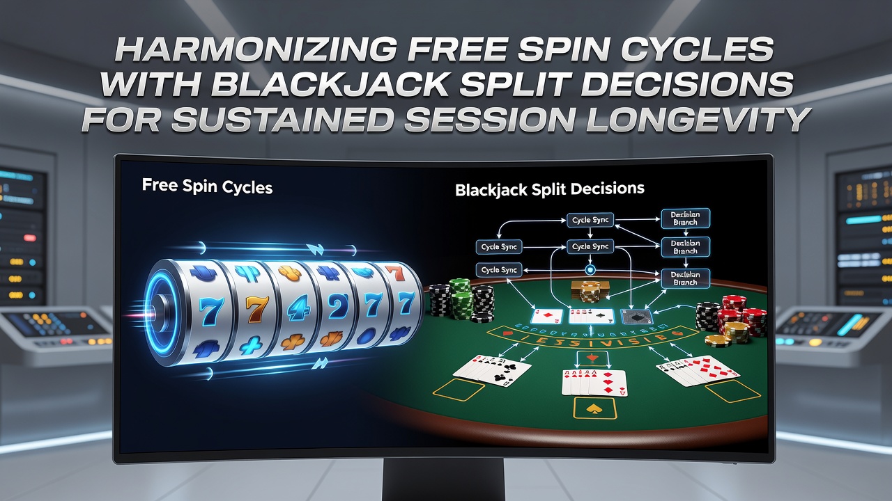 Close-up of blackjack table with split hands visible and chips stacked beside free spin vouchers