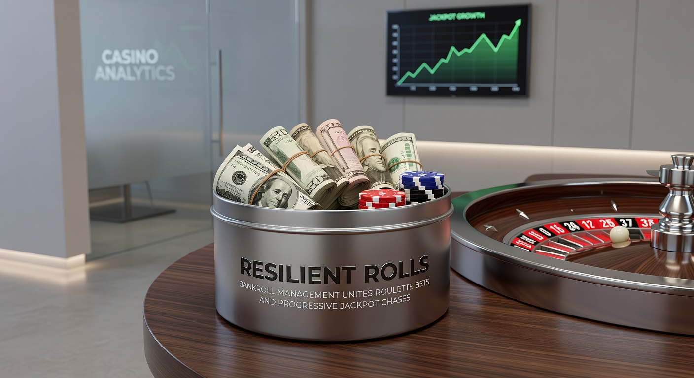 Player at a casino table reviewing bankroll notes next to a progressive slot machine, highlighting strategic transitions between games