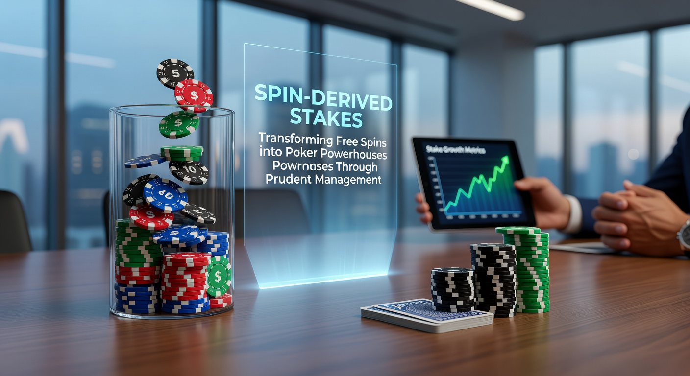 Vibrant depiction of slot machine reels morphing into poker chips on a green felt table, symbolizing the strategic shift from spins to stakes